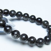 ブラックルチルクォーツ ブレスレット 11mm [t257-8336]
