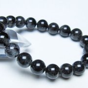 ブラックルチルクォーツ ブレスレット 11mm [t257-8352]