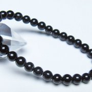 ブラックルチルクォーツ ブレスレット 6mm [t257-8360]