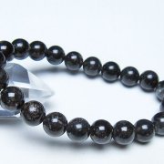 ブラックルチルクォーツ ブレスレット 9mm [t257-8388]
