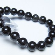 ブラックルチルクォーツ ブレスレット 11mm [t257-8424]