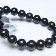ブラックルチルクォーツ ブレスレット 11mm [t257-8473]