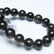 ブラックルチルクォーツ ブレスレット 13mm [t257-8497]