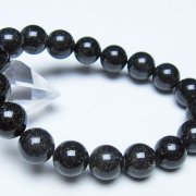 ブラックルチルクォーツ ブレスレット 12mm [t257-8516]