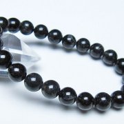 ブラックルチルクォーツ ブレスレット 9mm [t257-8563]