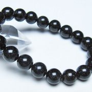 ブラックルチルクォーツ ブレスレット 11mm [t257-8591]