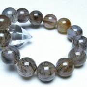 ルチルインアゲート ブレスレット 16mm [t258-2061]