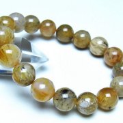ルチルインアゲート ブレスレット 12mm [t258-2075]