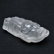 スーパーファントム水晶 金蟾  置物[T261-1319]