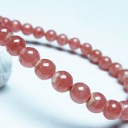 天然石 インカローズ ロードクロサイト ブレスレット〈2点おまとめ〉 インカローズ(ロードクロサイト)ブレスレット12mm[T16-14227]