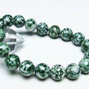 グリーンスポットジャスパー ブレスレット 12mm [T285-1061]