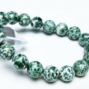 グリーンスポットジャスパー ブレスレット 12mm [T285-1353]
