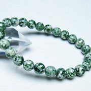 グリーンスポットジャスパー ブレスレット 8mm [T285-1408]