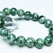 グリーンスポットジャスパー ブレスレット 13mm [T285-1562]