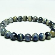 デュモルチェライトインクォーツ ブレスレット 8mm [T286-3665]