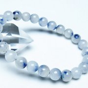 デュモルチェライトインクォーツ ブレスレット 8mm [t286-4409]