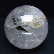 1.4Kg ヒマラヤガーデンクォーツ（庭園水晶） 丸玉 102mm [T296-1713]