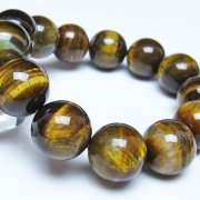 タイガーアイ※黄虎目石 ブレスレット 18mm [t30-14315]