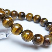 タイガーアイ※黄虎目石 ブレスレット 12mm [t30-14360]