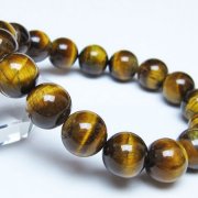 タイガーアイ※黄虎目石 ブレスレット 12mm [t30-14378]