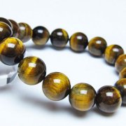 タイガーアイ※黄虎目石 ブレスレット 13mm [t30-14411]