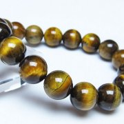 タイガーアイ※黄虎目石 ブレスレット 13mm [t30-14418]
