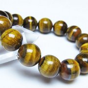 タイガーアイ※黄虎目石 ブレスレット 14mm [t30-14422]