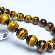タイガーアイ※黄虎目石 ブレスレット 10mm [t30-14511]