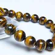 タイガーアイ※黄虎目石 ブレスレット 12mm [t30-14523]