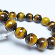 タイガーアイ※黄虎目石 ブレスレット 13mm [t30-14534]
