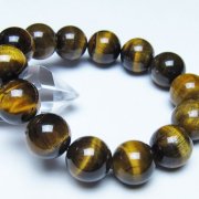 タイガーアイ※黄虎目石 ブレスレット 16mm [t30-14635]
