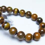 タイガーアイ※黄虎目石 ブレスレット 12mm [t30-14648]