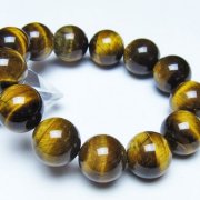 タイガーアイ※黄虎目石 ブレスレット 19mm [t30-14774]