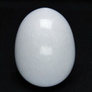 漢白玉たまご 置物 [t306-2508]