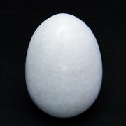 漢白玉たまご 置物 [t306-2692]