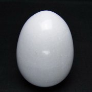 漢白玉たまご 置物 [t306-3025]