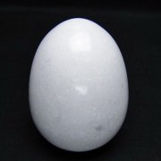 漢白玉たまご 置物 [t306-3035]