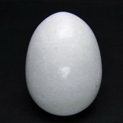 漢白玉たまご 置物 [t306-3084]