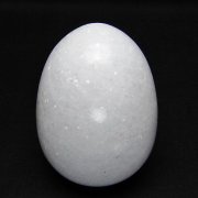 漢白玉たまご 置物 [t306-3196]
