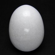 漢白玉たまご 置物 [t306-3258]