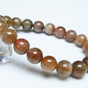 グリーンラビットヘアルチルクォーツ ブレスレット 10mm [t308-2504]