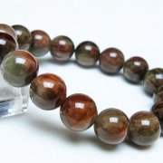 グリーンラビットヘアルチルクォーツ ブレスレット 12mm [t308-2508]
