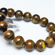 アイアンタイガーアイ ブレスレット 14mm [t31-6089]