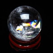 虹入りヒマラヤ水晶丸玉25mm