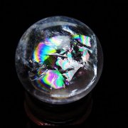 虹入りヒマラヤ水晶丸玉27mm