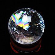 虹入りヒマラヤ水晶丸玉25mm