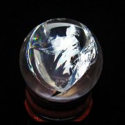 虹入り ヒマラヤ水晶 丸玉 27mm [t317-5334]
