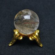 トルマリンルチル 丸玉 17mm [T318-3950]