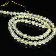 ゴールドタイチンルチル 一連 6mm ビーズ [t320-4126]