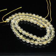 ゴールドタイチンルチル 一連 6mm ビーズ [t320-4129]
